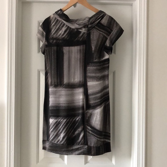 BR Shift Dress w/ Asymmetrical Neckline Detail - Picture 4 of 5